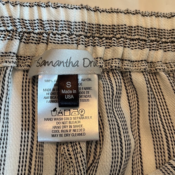 Samantha Dru grey & white striped tulip pants - Picture 4 of 5